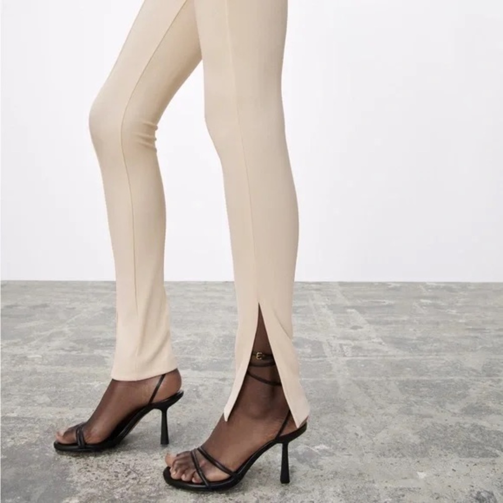 Zara Cream Split Pants